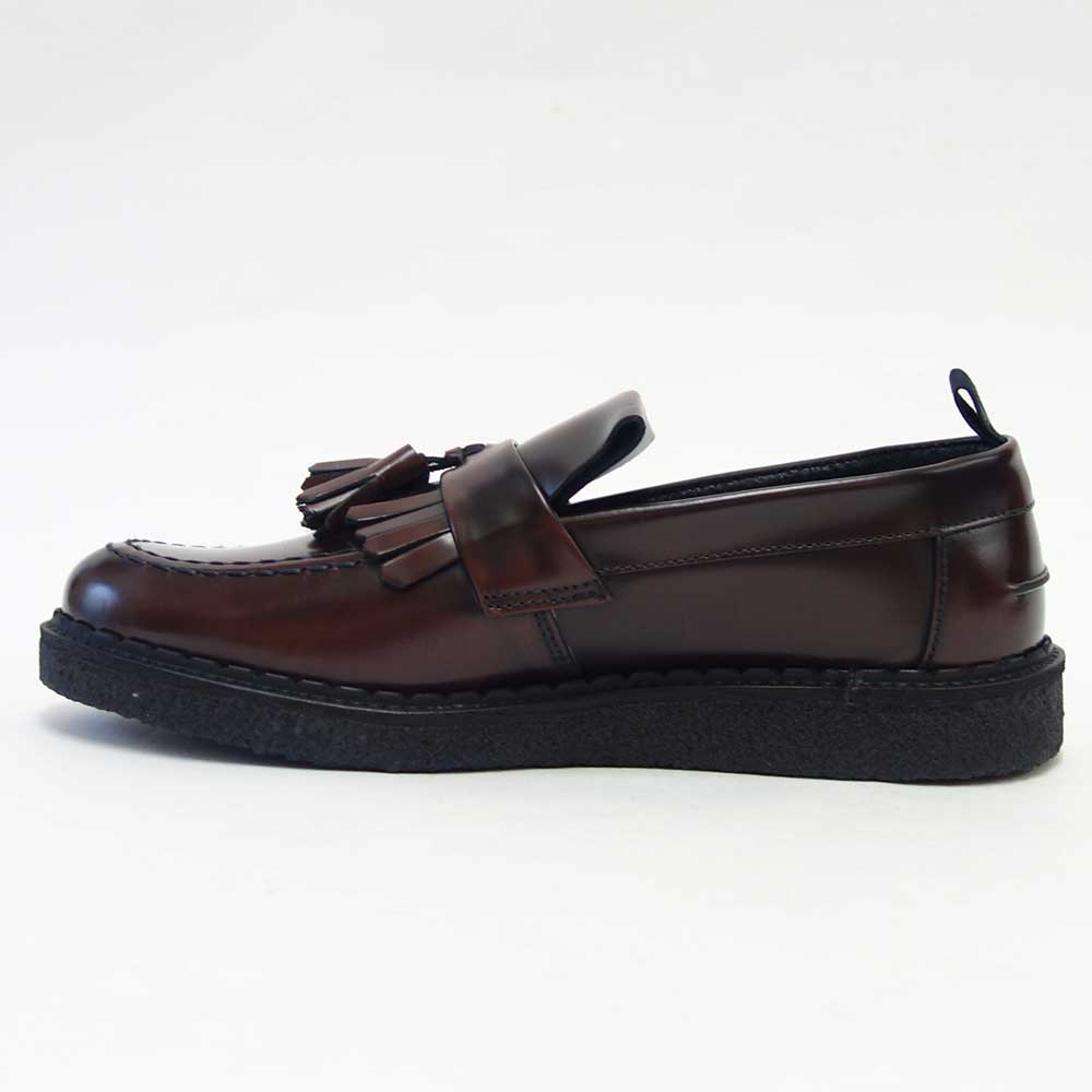 フレッドペリー FRED PERRY B9278 158(ユニセックス)Fred Perry George Cox Tassel Loafer カラー:OXBLOOD スリッポン クレープソール「靴」