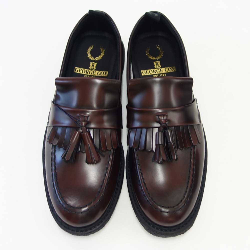フレッドペリー FRED PERRY B9278 158(ユニセックス)Fred Perry George Cox Tassel Loafer カラー:OXBLOOD スリッポン クレープソール「靴」