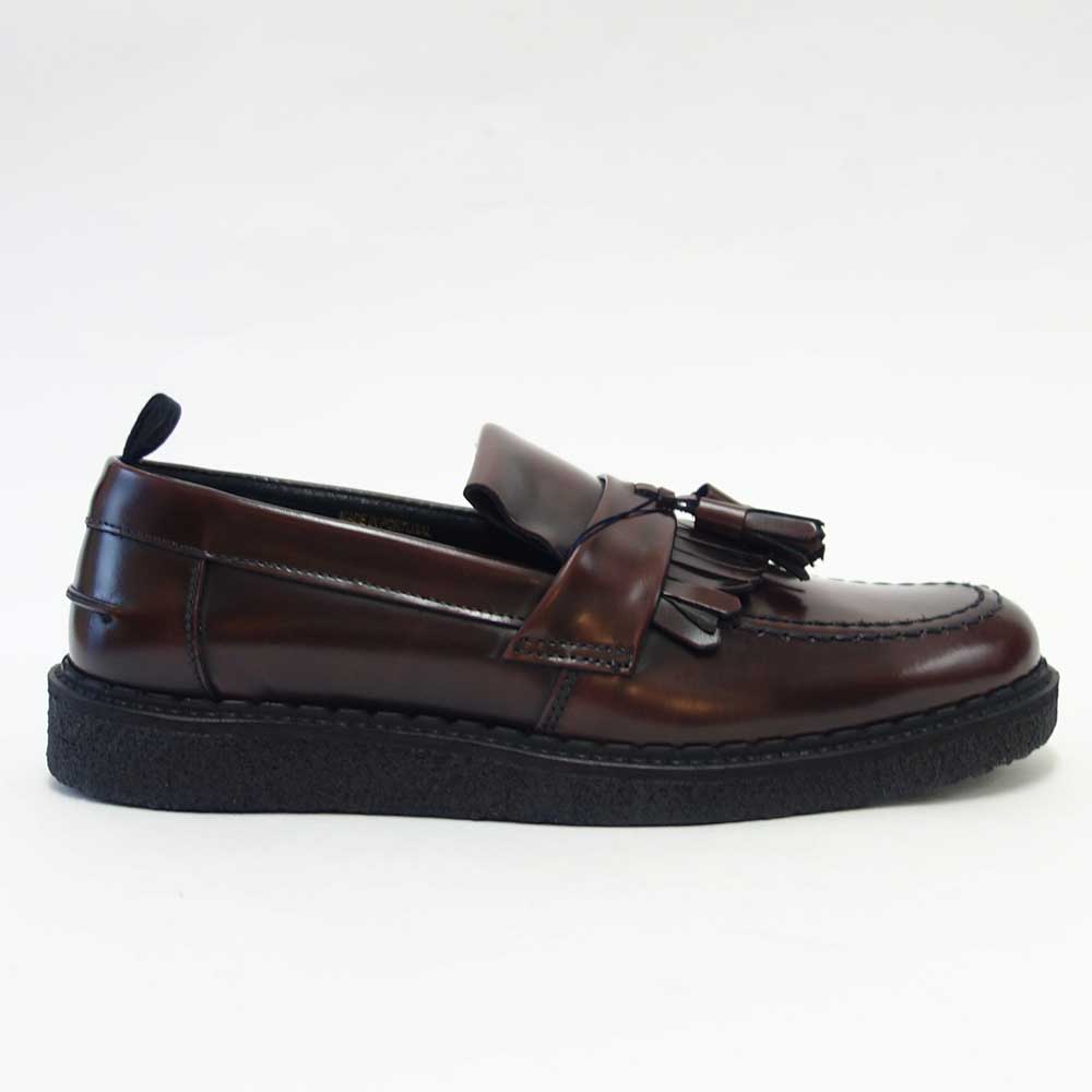 フレッドペリー FRED PERRY B9278 158(ユニセックス)Fred Perry George Cox Tassel Loafer カラー:OXBLOOD スリッポン クレープソール「靴」