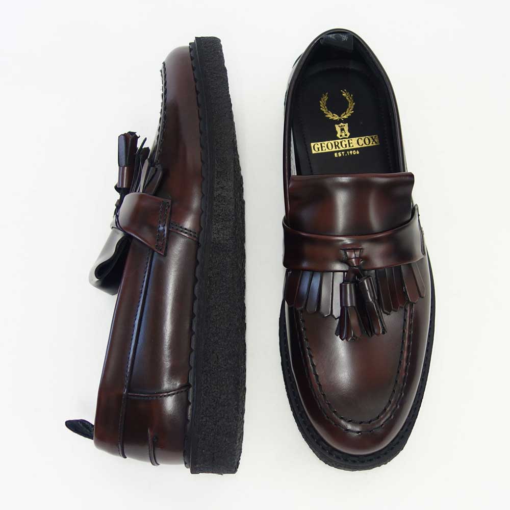 フレッドペリー FRED PERRY B9278 158(ユニセックス)Fred Perry George Cox Tassel Loafer カラー:OXBLOOD スリッポン クレープソール「靴」