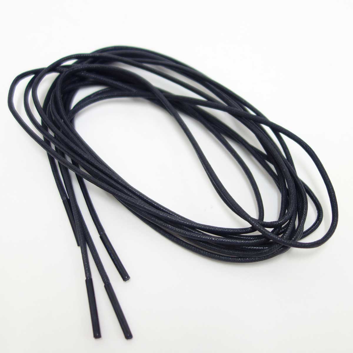 club VINTAGE COMFORT (クラブ・ヴィンテージ・コンフォート) ロウ引き丸紐(約2mm) 90cm 120cm ブラック・ブラウン・ライトブラウン メール便可