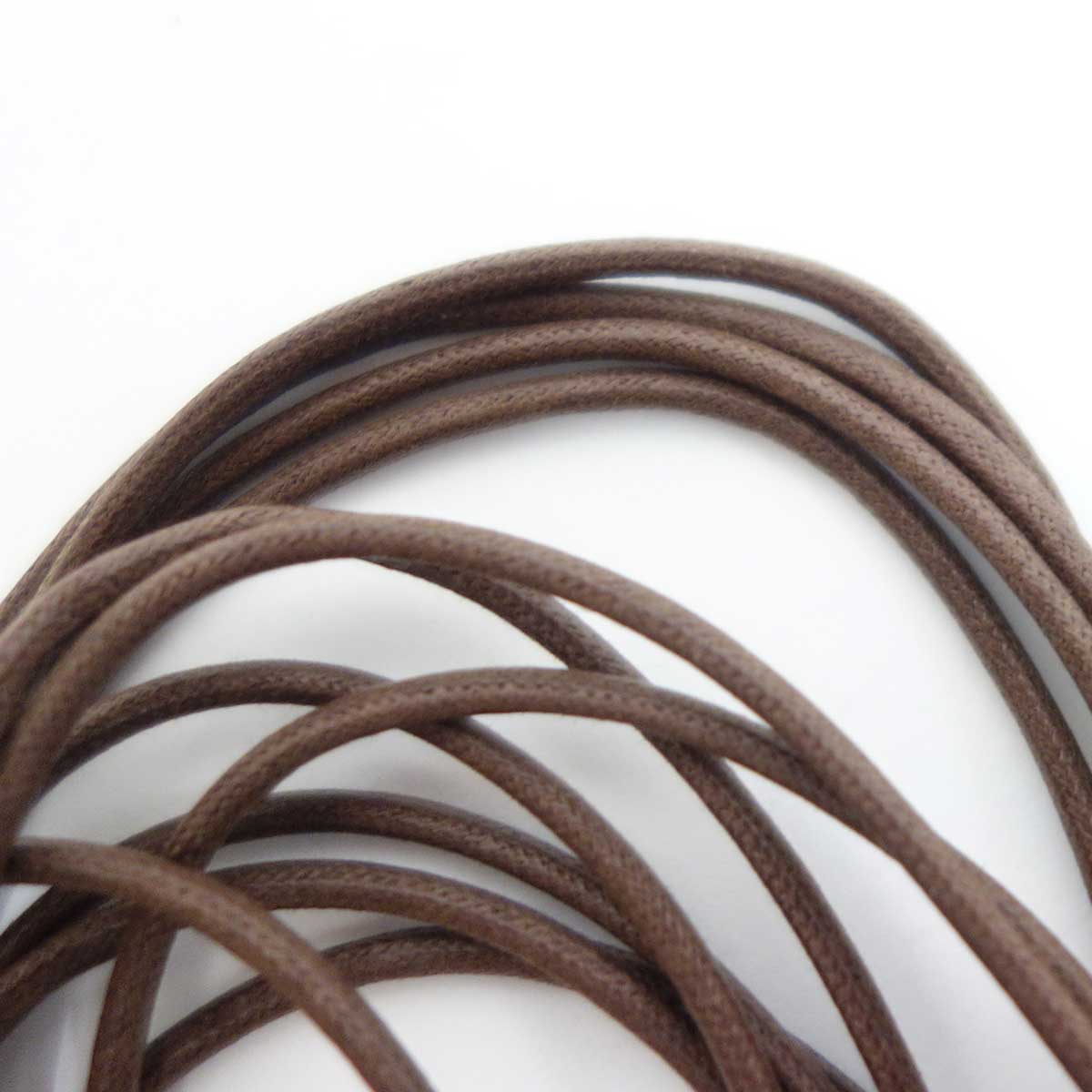 club VINTAGE COMFORT (クラブ・ヴィンテージ・コンフォート) ロウ引き丸紐(約2mm) 55cm 65cm 75cm ブラック ブラウン ライトブラウン メール便可