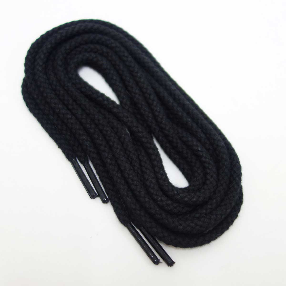 club VINTAGE COMFORT (クラブ・ヴィンテージ・コンフォート) 丸紐太(石目丸 約4mm)シューレース ブラック・ブラウン 55cm 65cm 75cm 90cm メール便可