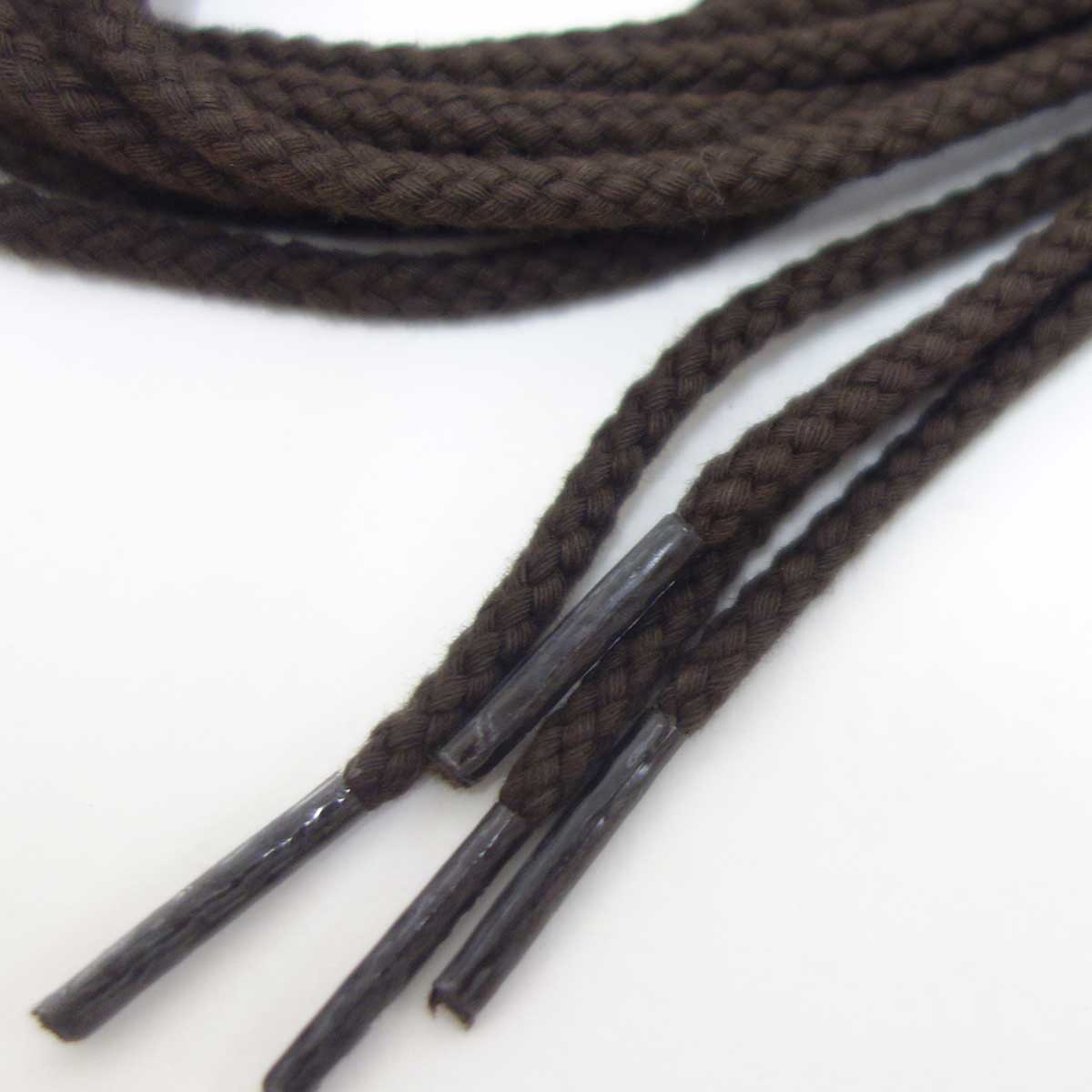 club VINTAGE COMFORT (クラブ・ヴィンテージ・コンフォート) 丸紐太(石目丸 約4mm)シューレース ブラック・ブラウン 55cm 65cm 75cm 90cm メール便可