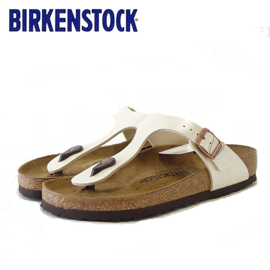 BIRKENSTOCK ビルケンシュトック GIZEH(ギゼ)グレイスフル パールホワイト 943871 (レギュラーフィット 幅広)Birko-Flor レディース サンダル トング ミュール クロッグ コンフォート ドイツ製「正規品」 「靴」