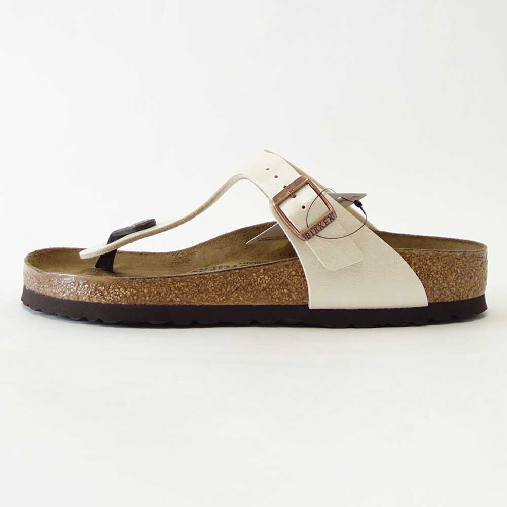 BIRKENSTOCK ビルケンシュトック GIZEH(ギゼ)グレイスフル パールホワイト 943871 (レギュラーフィット 幅広)Birko-Flor レディース サンダル トング ミュール クロッグ コンフォート ドイツ製「正規品」 「靴」