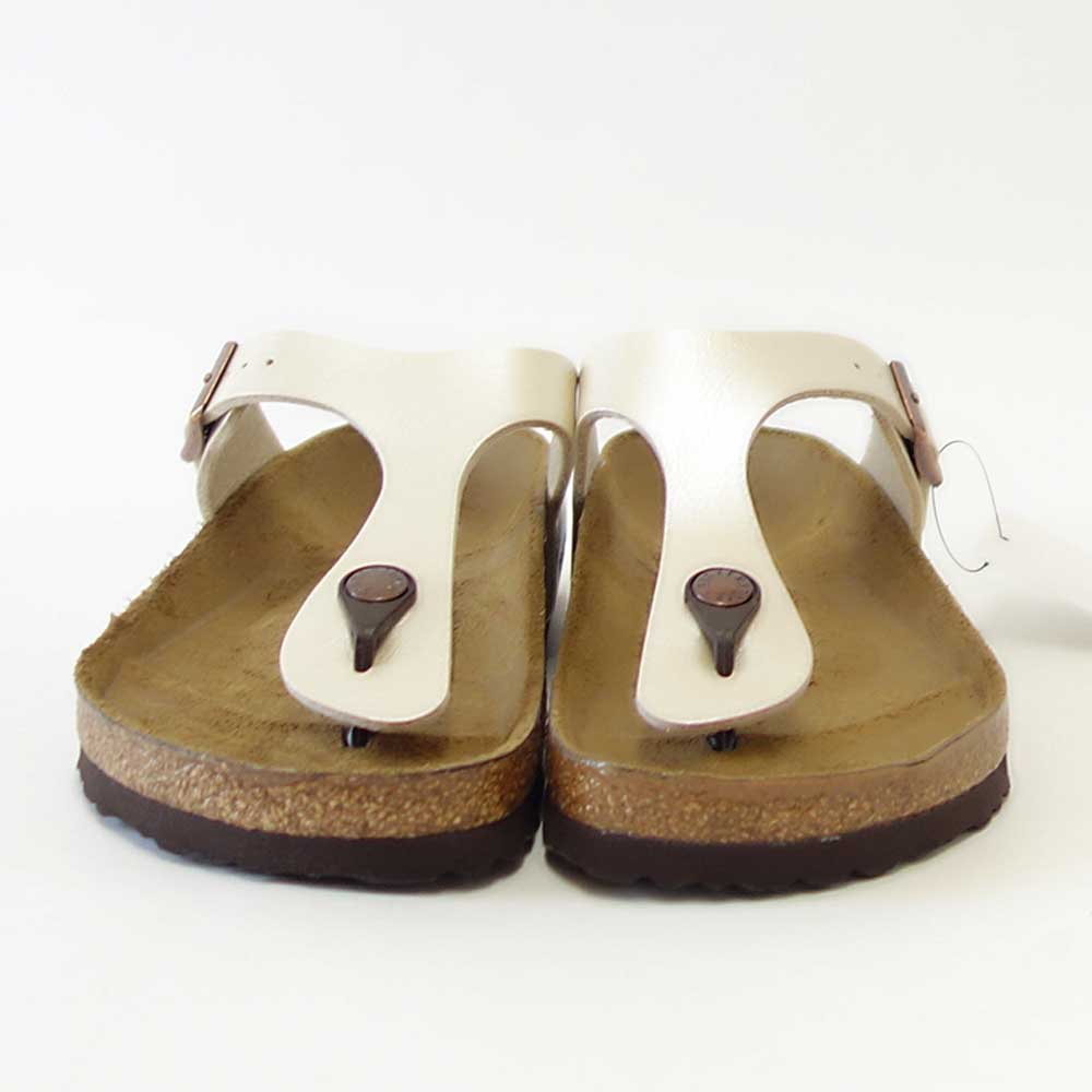 BIRKENSTOCK ビルケンシュトック GIZEH(ギゼ)グレイスフル パールホワイト 943871 (レギュラーフィット 幅広)Birko-Flor レディース サンダル トング ミュール クロッグ コンフォート ドイツ製「正規品」 「靴」