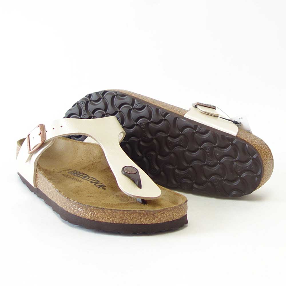 BIRKENSTOCK ビルケンシュトック GIZEH(ギゼ)グレイスフル パールホワイト 943871 (レギュラーフィット 幅広)Birko-Flor レディース サンダル トング ミュール クロッグ コンフォート ドイツ製「正規品」 「靴」