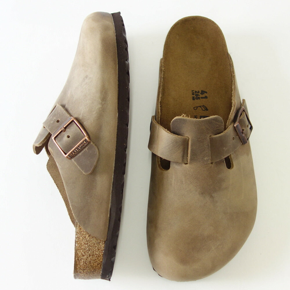 ビルケンシュトック BIRKENSTOCK Boston(ボストン)幅狭(ナローフィット) 960813(オイルドヌバック/タバコブラウン) サボ クロッグ ドイツ製快適サンダル 「靴」