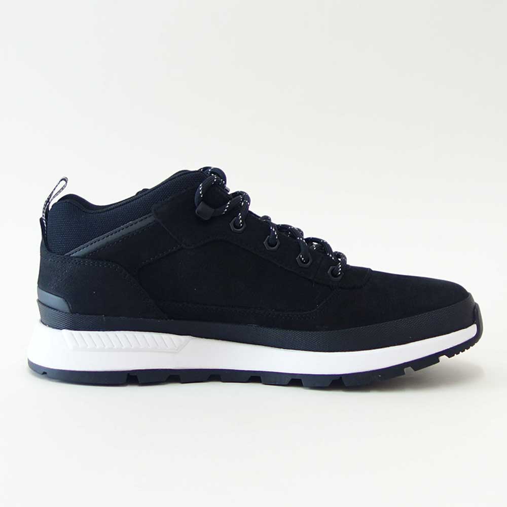 Timberlandティンバーランドa2a58015フィールドトレッカーミッドレースアップスニーカー(ブラック)ヌバックレザースニーカーウォーキング「靴」