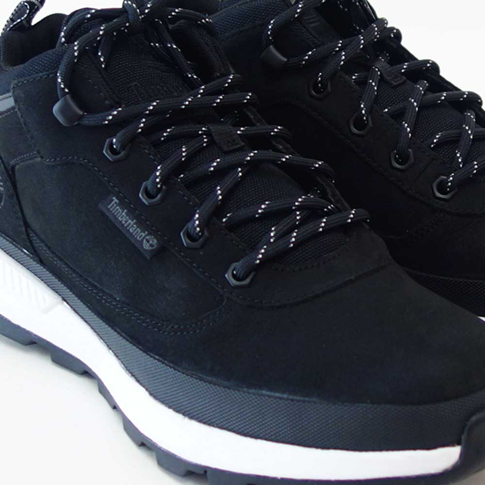 Timberlandティンバーランドa2a58015フィールドトレッカーミッドレースアップスニーカー(ブラック)ヌバックレザースニーカーウォーキング「靴」