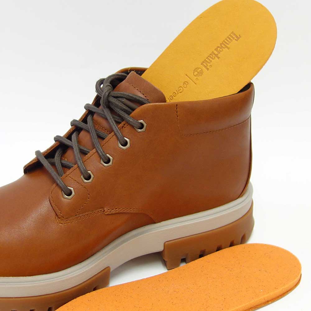Timberlandティンバーランドa5yhhプレミアムウォータープルーフチャッカARBORROADLACEUP(コニャック)防水フルグレインレザーチャッカブーツアウトドアウォーキングアンクルブーツ「靴」
