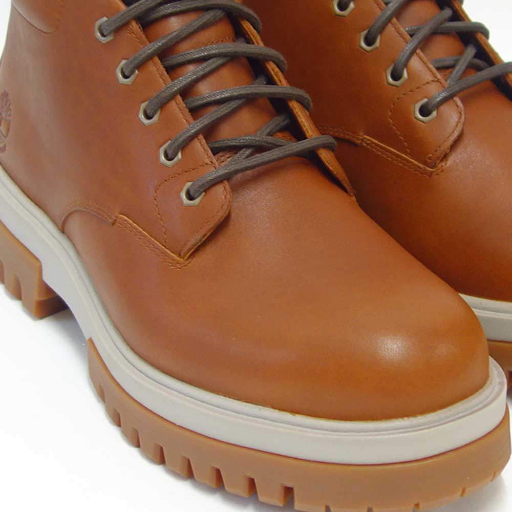 Timberlandティンバーランドa5yhhプレミアムウォータープルーフチャッカARBORROADLACEUP(コニャック)防水フルグレインレザーチャッカブーツアウトドアウォーキングアンクルブーツ「靴」