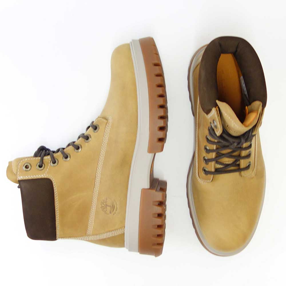 Timberlandティンバーランドa5ykdプレミアムウォータープルーフブーツARBORROADLACEUP(ウィート)防水フルグレインレザーショートブーツアウトドアウォーキングワークブーツ「靴」