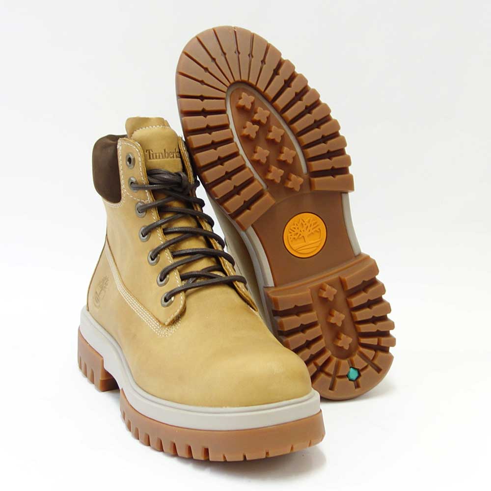 Timberlandティンバーランドa5ykdプレミアムウォータープルーフブーツARBORROADLACEUP(ウィート)防水フルグレインレザーショートブーツアウトドアウォーキングワークブーツ「靴」