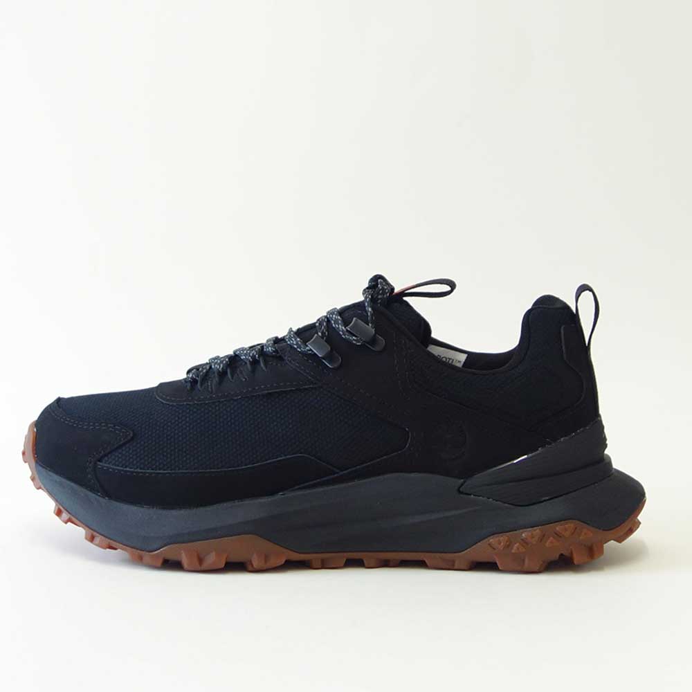 Timberlandティンバーランドa6d9hek9モーションアクセスローレースアップ防水スニーカー(ブラック)ヌバックレザースニーカーウォーキング「靴」