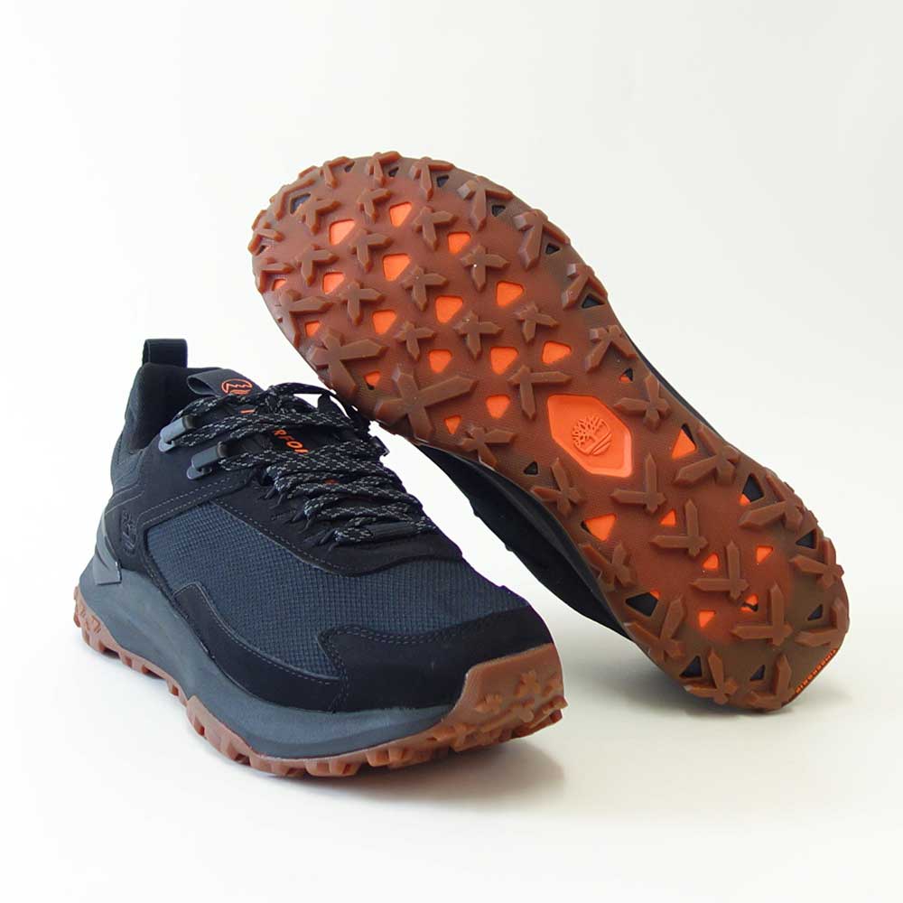 Timberlandティンバーランドa6d9hek9モーションアクセスローレースアップ防水スニーカー(ブラック)ヌバックレザースニーカーウォーキング「靴」