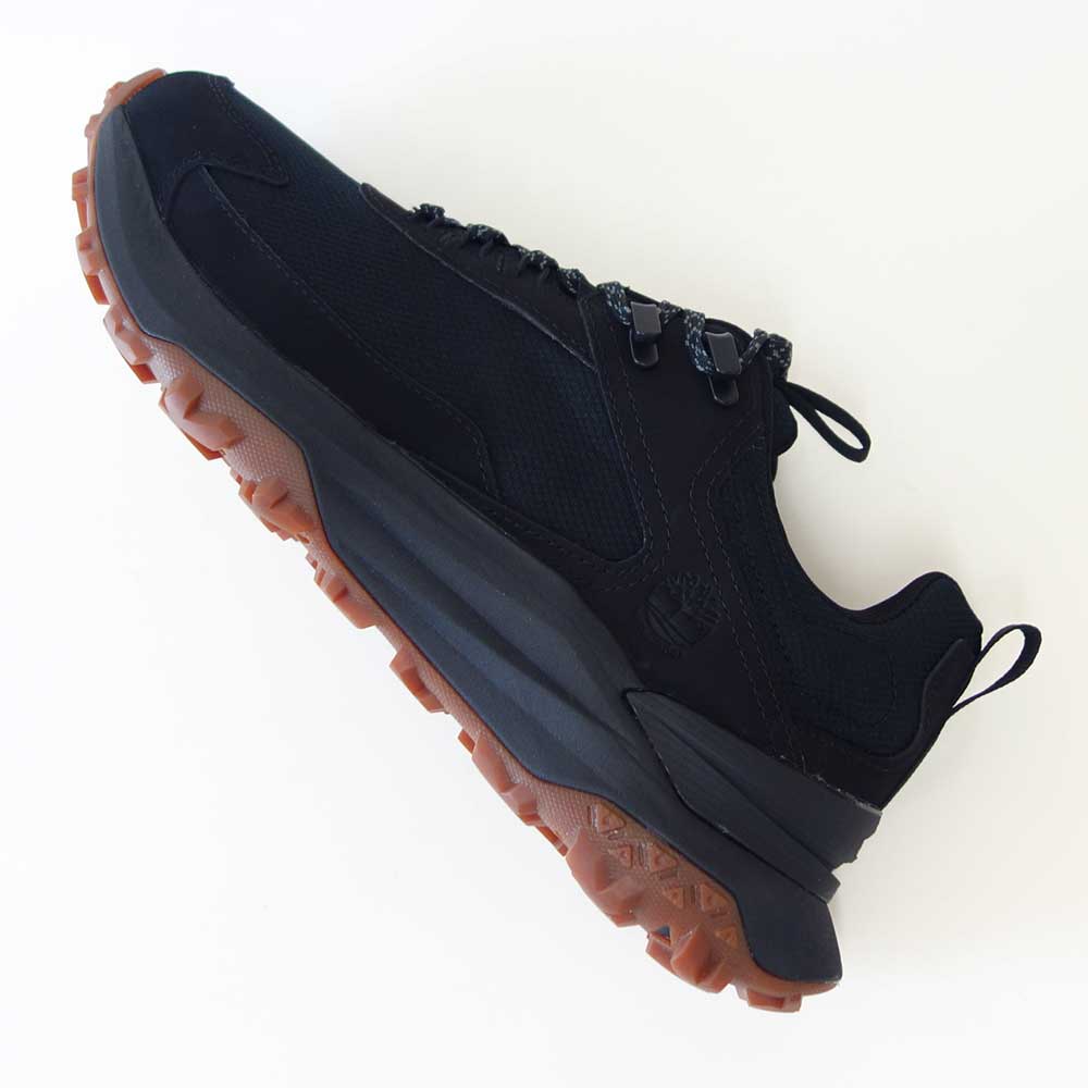 Timberlandティンバーランドa6d9hek9モーションアクセスローレースアップ防水スニーカー(ブラック)ヌバックレザースニーカーウォーキング「靴」