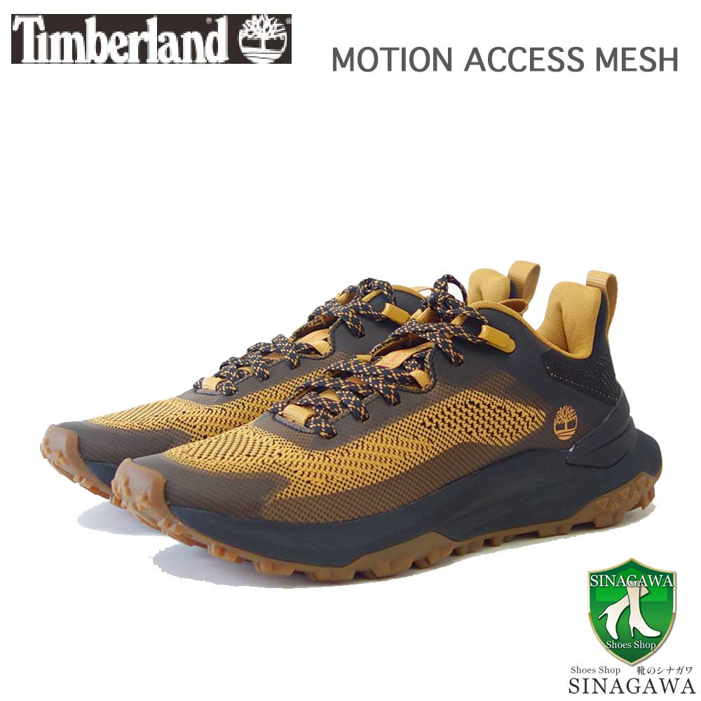 Timberlandティンバーランドa6djkenpモーションアクセスローレースアップメッシュスニーカー(ウィート)ウォーキング「靴」