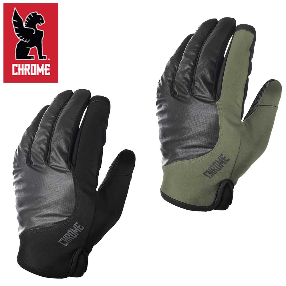 CHROME クローム MIDWEIGHT CYCLING GLOVES (ミッドウェイト サイクル グローブ) AC192 カラー:ブラック・ オリーブ/ブラック 万能グローブ