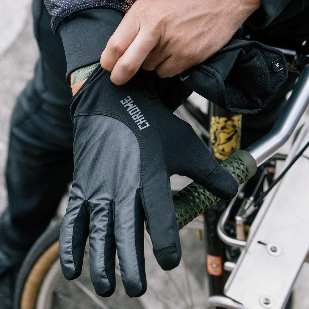 CHROME クローム MIDWEIGHT CYCLING GLOVES (ミッドウェイト サイクル グローブ) AC192 カラー:ブラック・ オリーブ/ブラック 万能グローブ