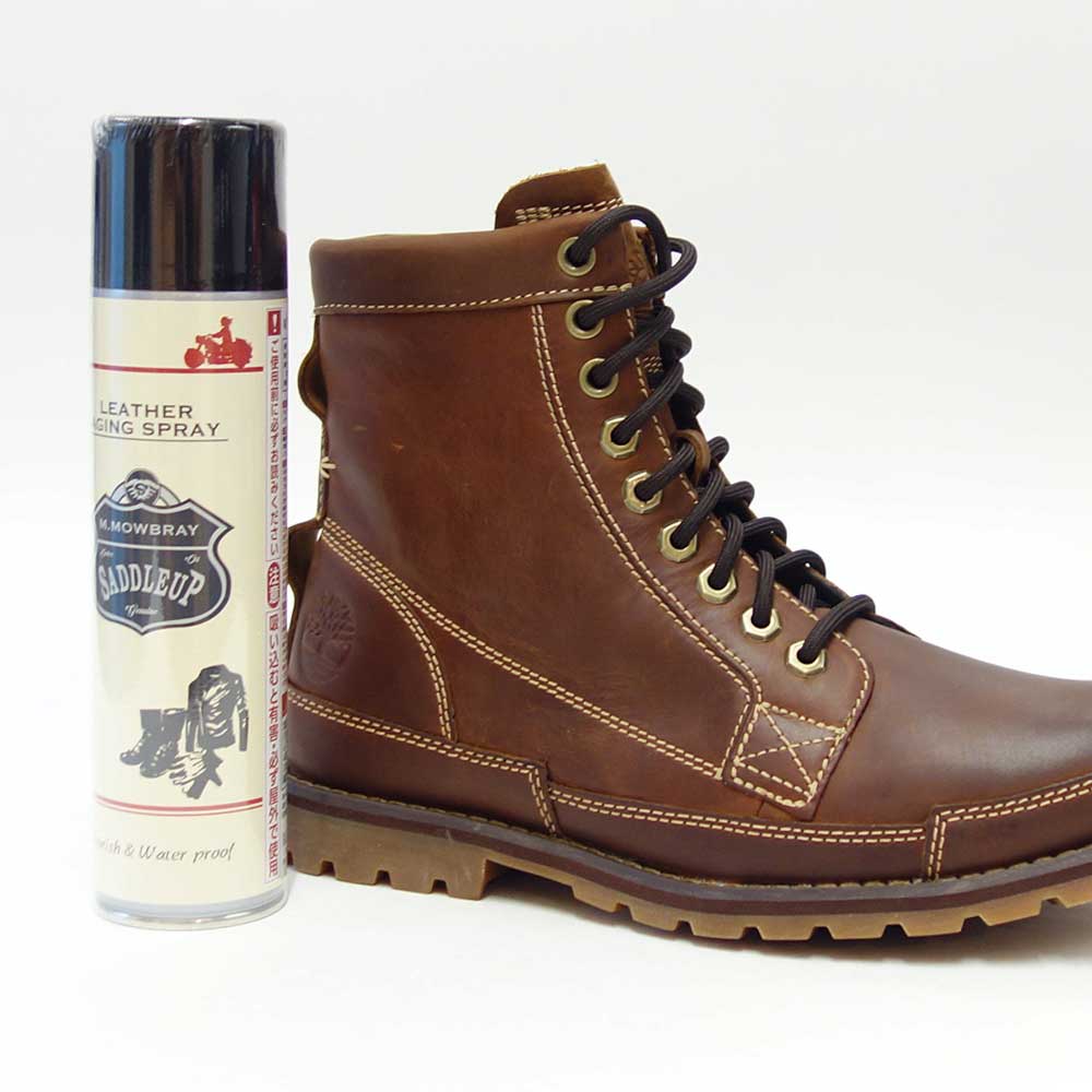 M.モゥブレィ M.MOWBRAY SADDLEUP サドルアップ レザーエイジングスプレー(日本製) 栄養補給 防水 天然成分配合 ブーツ 革ジャン グローブ バッグ ベルトの栄養、防水