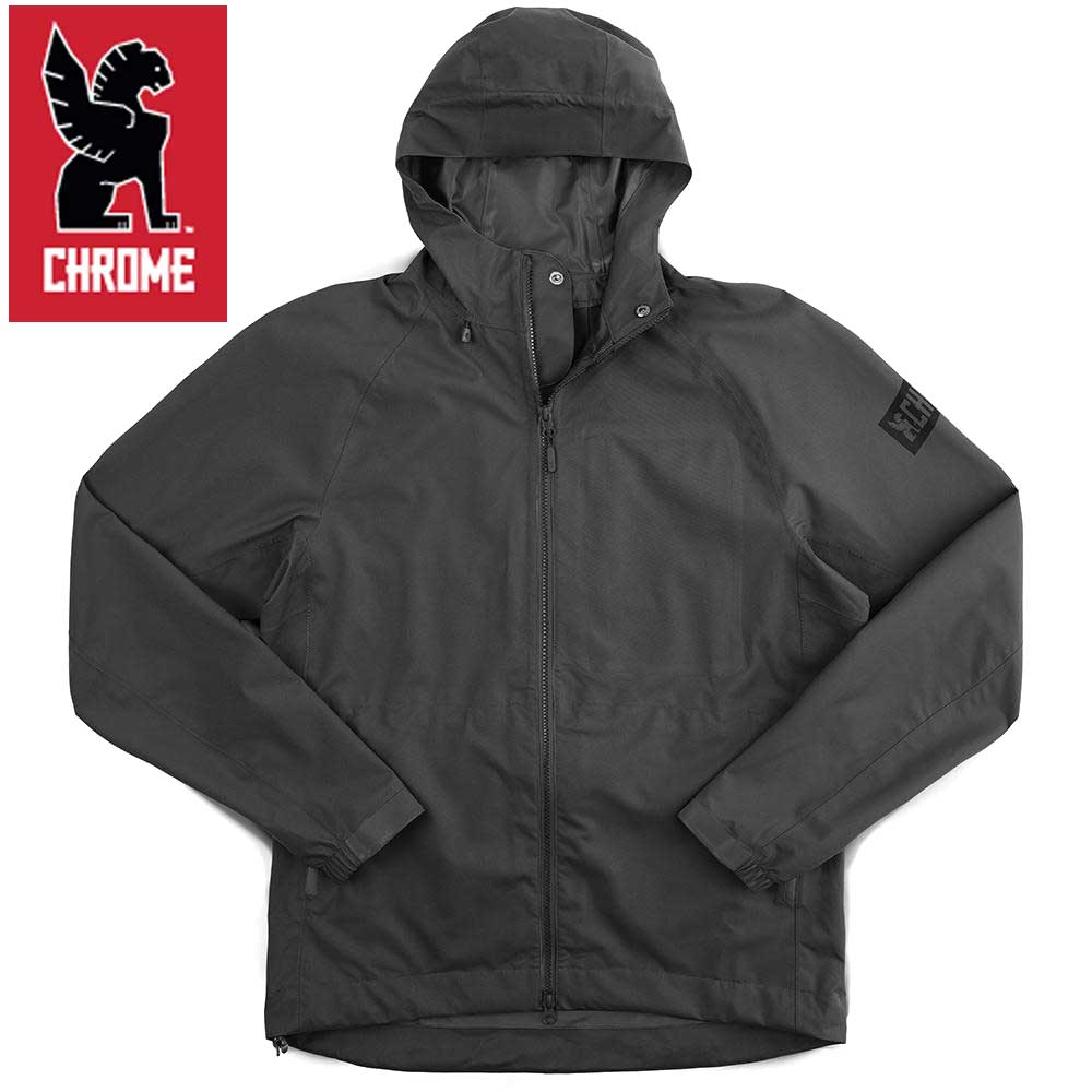 CHROME クローム STORM SALUTE COMMUTE JACKET(ストーム サルート コミュート ジャケット) AP461BK カラー:ブラック レインジャケット 防水ウェア