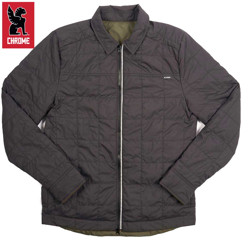 CHROME クローム TWO WAY INSULATED SHACKET(ツー ウェイ インシュレイテッド シャケット) AP477BKDO カラー:ブラック ウィンドブレーカー 撥水ウェア