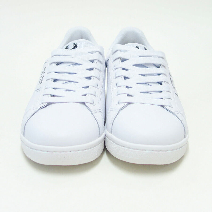 FREDPERRYフレッドペリーB1315134(ユニセックス)B722TEXTUREDLEATHER/SNCE1952カラー:WHITE天然皮革のローカットスニーカー「靴」