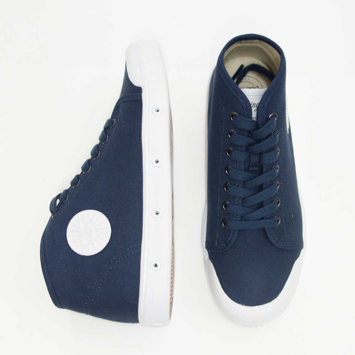 【SALE 50%OFF】 Spring Court スプリングコート B2S-V1(レディース)COTTON CANVAS MIDNIGHT BLUE ハイカットスニーカー 「靴」