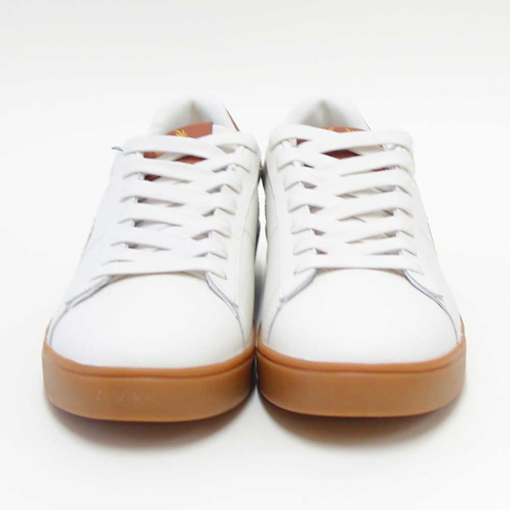 FREDPERRYフレッドペリーB4334760(ユニセックス)SPENCERLEATHER(スペンサーレザー)カラー:LIGHTECRU天然皮革のローカットスニーカー「靴」