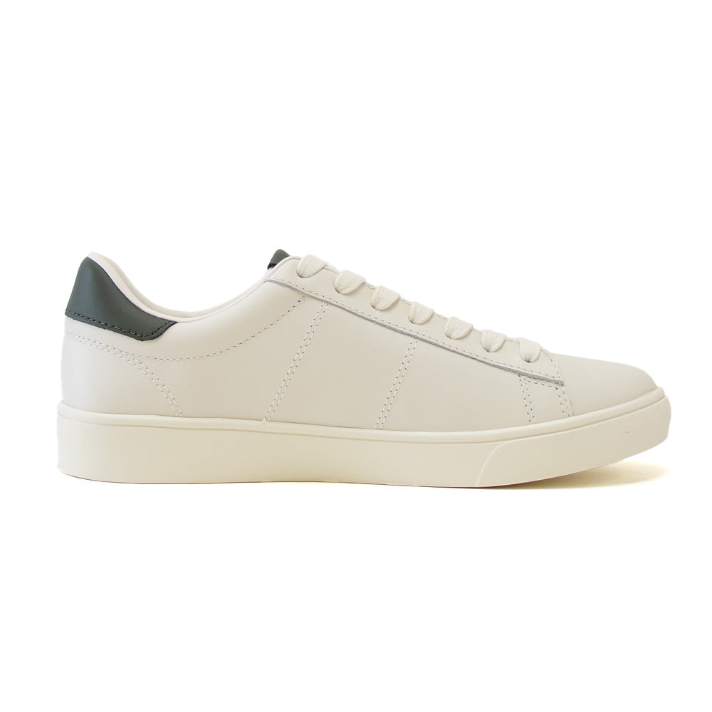 FREDPERRYフレッドペリーB4334X37(ユニセックス)SPENCERLEATHER(スペンサーレザー)カラー:ECRU/LAUREL天然皮革のローカットスニーカー