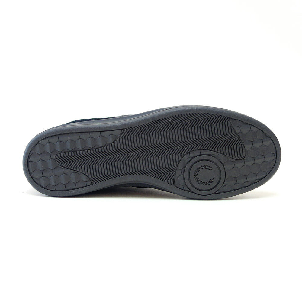 FREDPERRYフレッドペリーB8325U73(メンズ)B4Suedeカラー:BLACK/ANCHORGREY天然皮革のローカットスニーカー