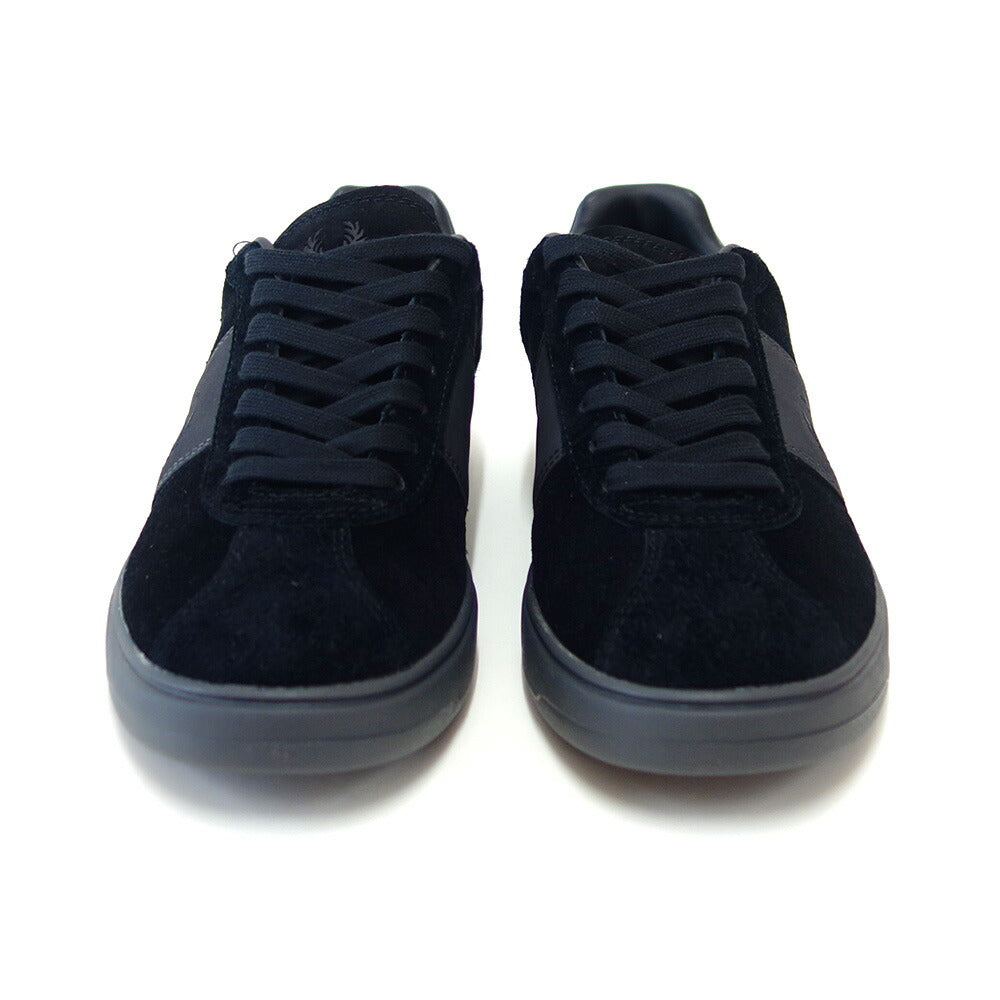 FREDPERRYフレッドペリーB8325U73(メンズ)B4Suedeカラー:BLACK/ANCHORGREY天然皮革のローカットスニーカー
