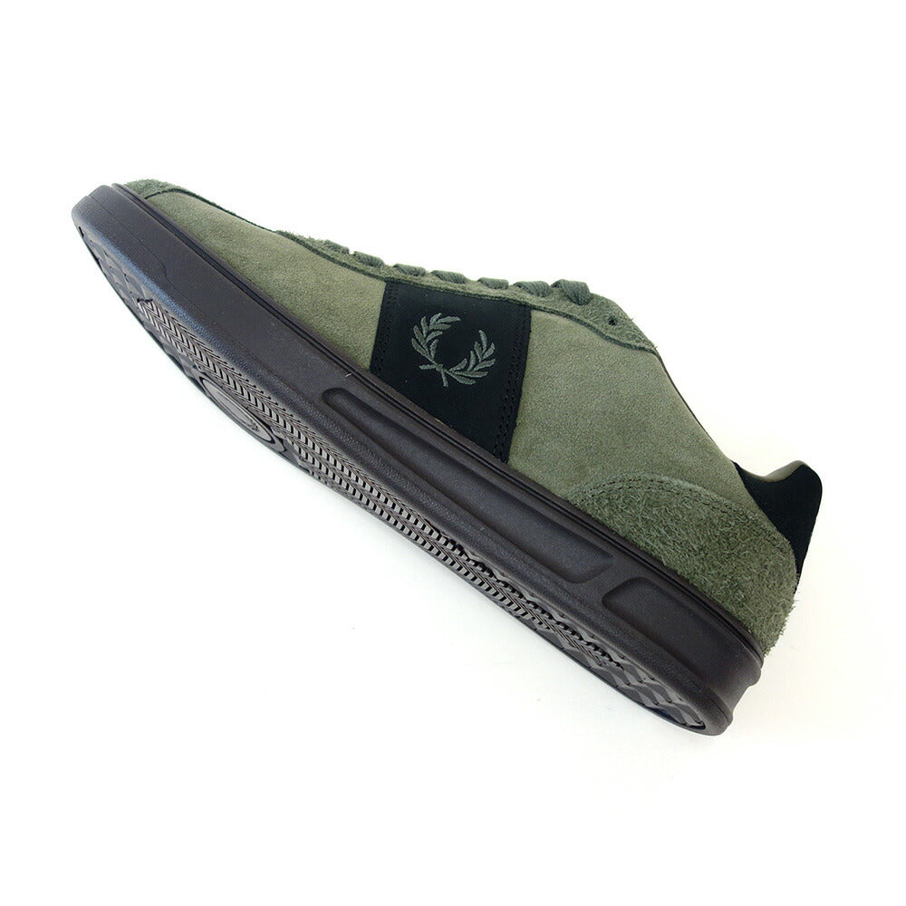 FREDPERRYフレッドペリーB8325X92(メンズ)B4Suedeカラー:LAURELWREATH/LIMESTONE天然皮革のローカットスニーカー