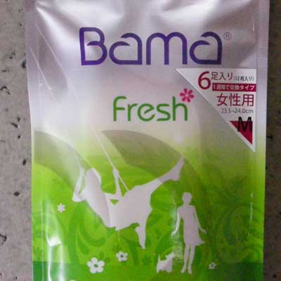 《メール便可》Bama バーマ フレッシュライナー レディース用(ドイツ製) 1週間で交換タイプインソール お得な6足(12枚)入り
