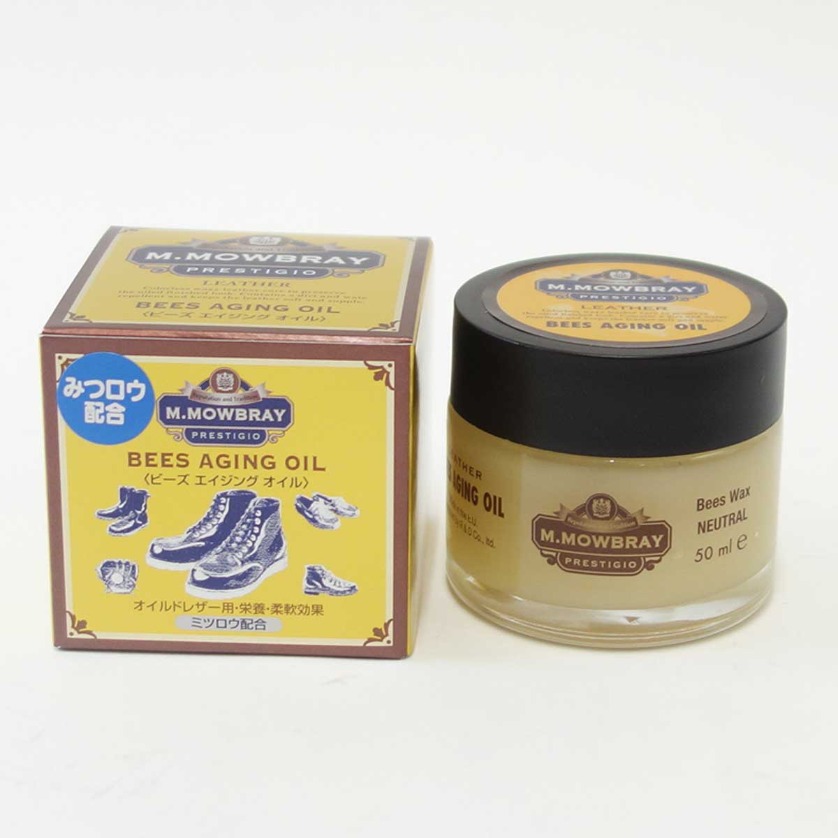 M.MOWBRAY M.モゥブレィ プレステージ BEES AGING OIL(ビーズ エイジング オイル) オイルドレザー用・栄養・柔軟効果(ドイツ製) モウブレイ R&D