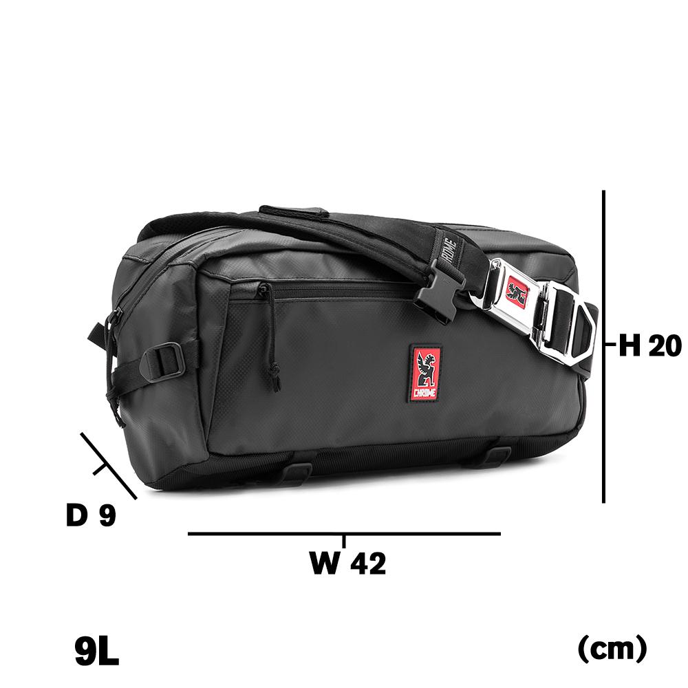 CHROME クローム KADET SLING BAG BG196 カラー:BLACK TARP 容量:9L 防水 メッセンジャーバック スリングバック ボディーバッグ ウェストバッグ