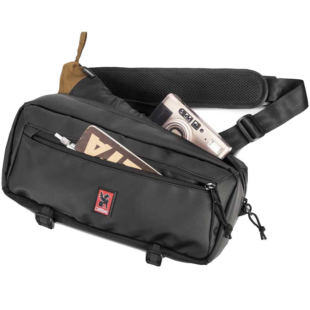 CHROME クローム MINI KADET SLING BAG (ミニカデットスリングバッグ) BG321 (カラー BLACK TARP) 容量:5L 防水 メッセンジャーバック スリングバック ボディーバッグ ウェストバッグ