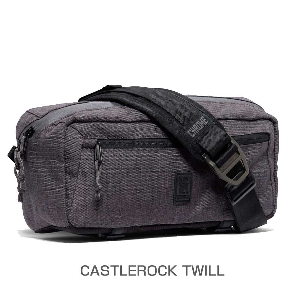 CHROME クローム MINI KADET SLING BAG (ミニカデットスリングバッグ) BG321 (カラー CASTLEROCK TWILL・BLACK) 容量:5L 防水 メッセンジャーバック スリングバック ボディーバッグ ウェストバッグ