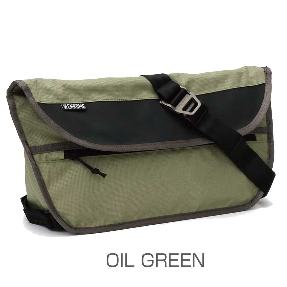 CHROME クローム シンプルメッセンジャーバッグ SIMPLE MESSENGER BAG BG322 (カラー:ECO BLACK・NATURAL・OIL GREEN・BLACK) 容量:12L 防水 メッセンジャーバック スリングバック ボディーバッグ