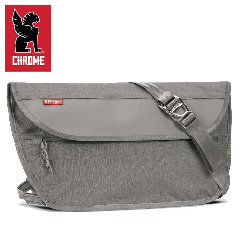 CHROME クローム シンプルメッセンジャーバッグ SIMPLE MESSENGER BAG MD BG332 (カラー:スモーク) 容量:15L 防水 メッセンジャーバック スリングバック ボディーバッグ