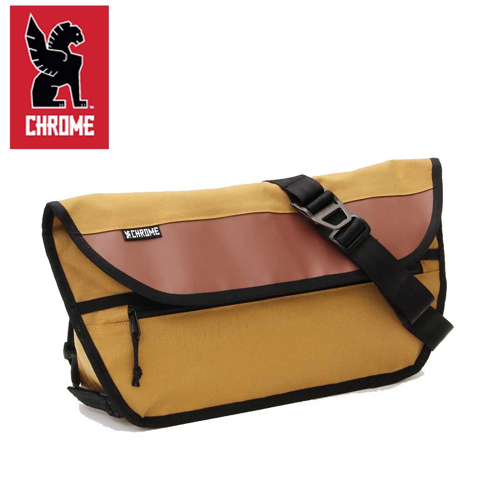 CHROME クローム シンプルメッセンジャーバッグ SIMPLE MESSENGER BAG BG322 (カラー:WOODTHRUSH/BROWN) 容量:12L 防水 メッセンジャーバック スリングバック ボディーバッグ