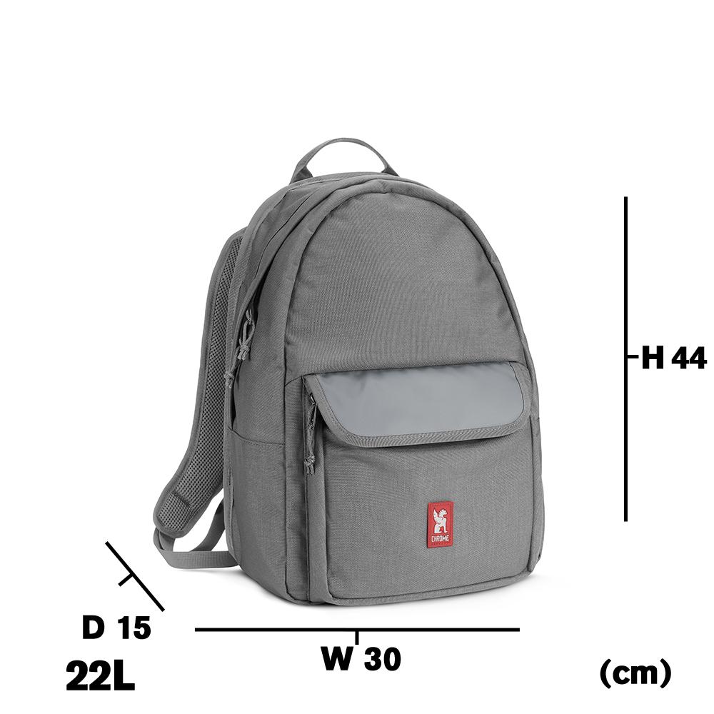 クローム CHROME NAITO PACK(ナイトパック) BG324 カラー:スモーク 容量 22L 耐水仕様 バックパック