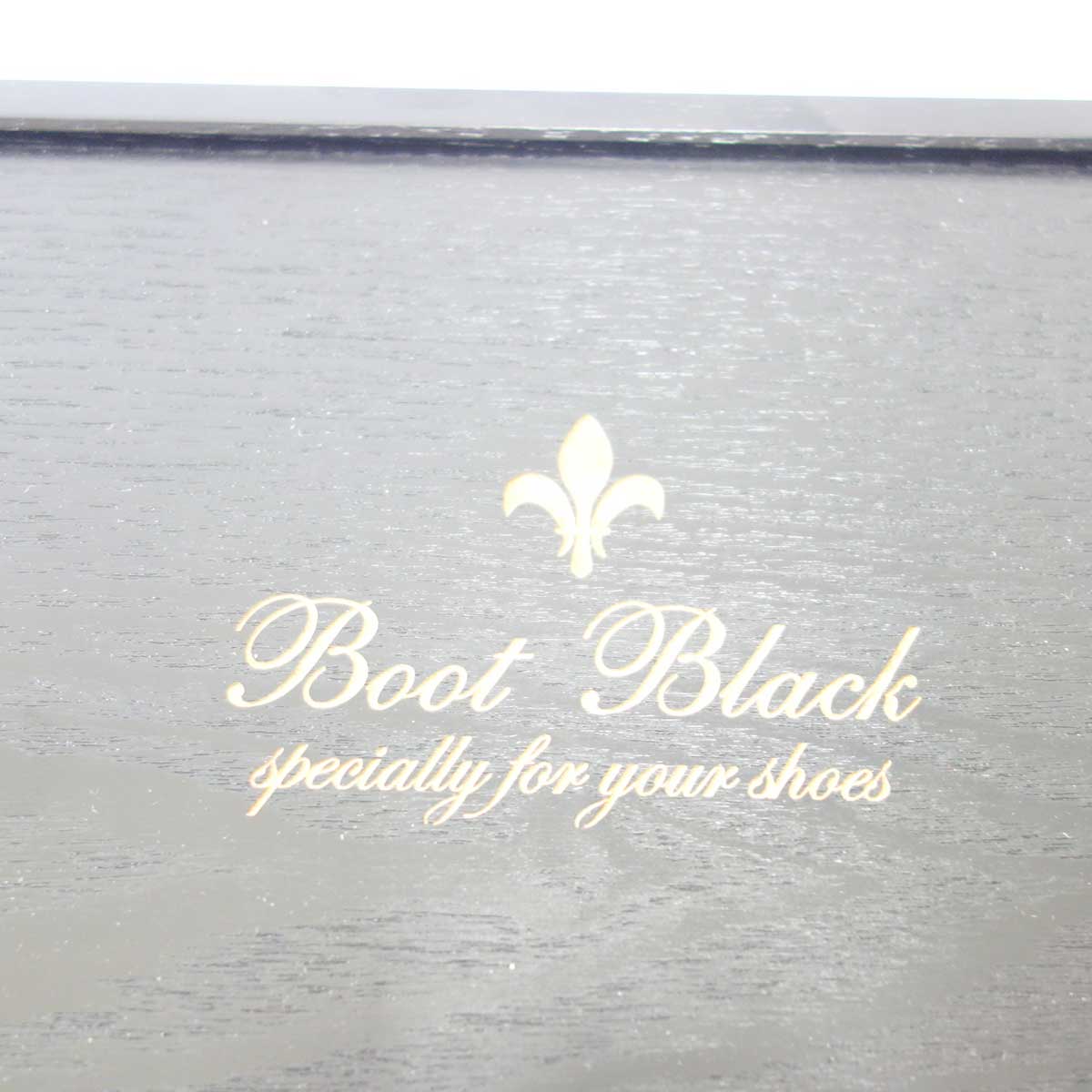 Boot Black ブートブラック 磨きのプロ達が創り上げたシューケアBOX ブラックベルベット(木箱のみ)(日本製) コロンブス《Boot Black》正規取扱店