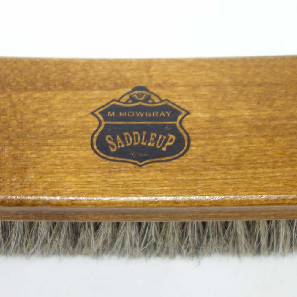 M.モゥブレィ M.MOWBRAY SADDLEUP サドルアップ ブラシ Lサイズ 皮革製品用仕上げ磨き、ブーツ 革ジャン グローブ バッグ ベルト