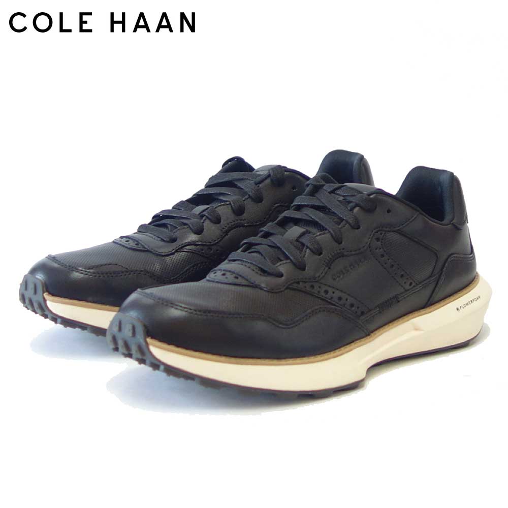 コールハーン COLE HAAN グランドプロ アッシュランド ブラック/アイボリー c37391 (メンズ) 天然皮革 ローカット スニーカー ウォーキング 「靴」