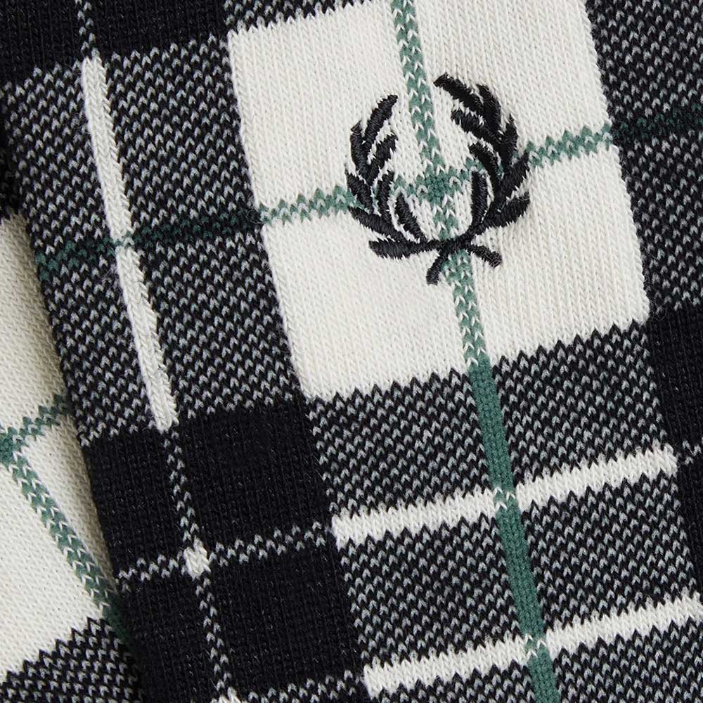 FREDPERRYフレッドペリーTartanSocksC8143(ポルトガル製)クルーソックス靴下