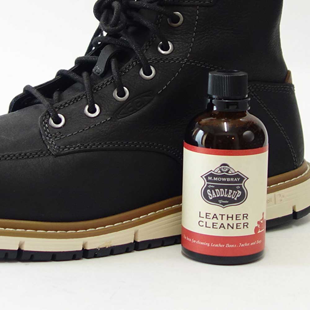 M.モゥブレィ M.MOWBRAY SADDLEUP サドルアップ レザークリーナー 100ml(日本製) クリーナー 天然成分配合、ブーツ 革ジャン グローブ バッグ ベルトの汚れ落とし モウブレイ モウブレィ