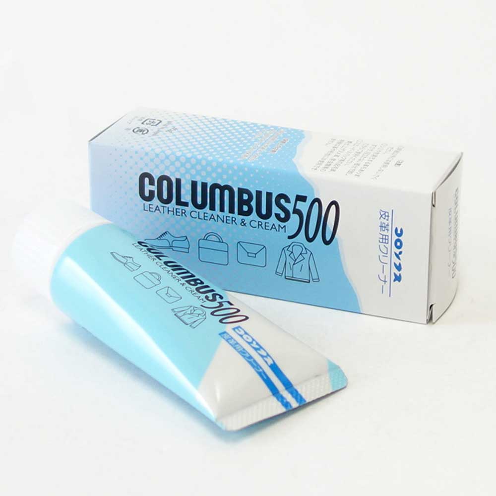チューブタイプのツヤ革専用汚れ落とし COLUMBUS コロンブス 500(日本製) レザー用中性クリーナー ツヤ出し効果